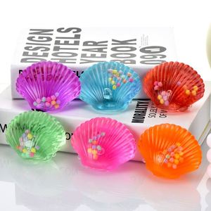 Juguete Sensorial Antiestrés con Forma de Concha para Niños, de Silicona/PU, con Cuentas Coloridas, para Aliviar la Ansiedad y el Autismo, Color Personalizado, Recuerdo de Fiesta - Product Image 1