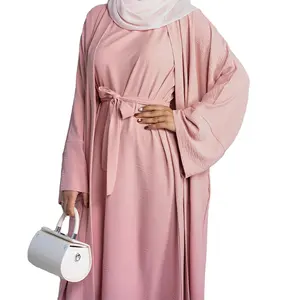 ドバイデザイナーアバヤオンラインショッピングイスラム教徒の伝統的なドレス女性のイスラム服とジュエリーアバヤカフタンドレス