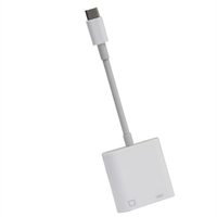 Adaptor Ethernet OTG Tipe C ke RJ45 Kabel Jaringan LAN/Hub Dengan Kamera USB 3 dan Port Pengisian Daya untuk IOS/iPad Flash Drive