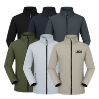 Individuell Bedruckte Herren Polyester Softshell-Jacke Großhandel Arbeitskleidung Wasserdichte Windjacke Sport Outdoor Herrenjacken