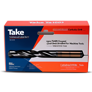 Foret universel en carbure Ttake Ta1003, revêtement Nano TiAlN, 5Xd non percé, pour machines-outils - Product Image 2