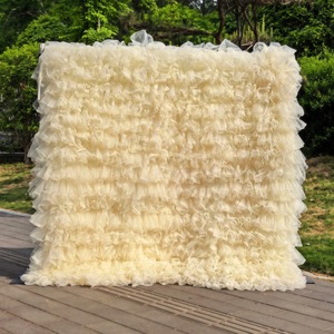 Nueva Tela de Cortina Romántica y Creativa, Tul con Volantes, Fondo de Moda, Adecuado para Decoración de Bodas y Fiestas - Product Image 5