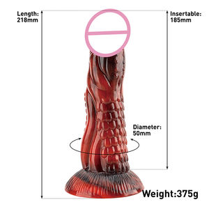 Оптовая продажа, разные цвета, силиконовые секс-игрушки, мягкие Анальные Фаллоимитаторы для животных и инопланетян, гибкий длинный фаллоимитатор для женщин - Product Image 6