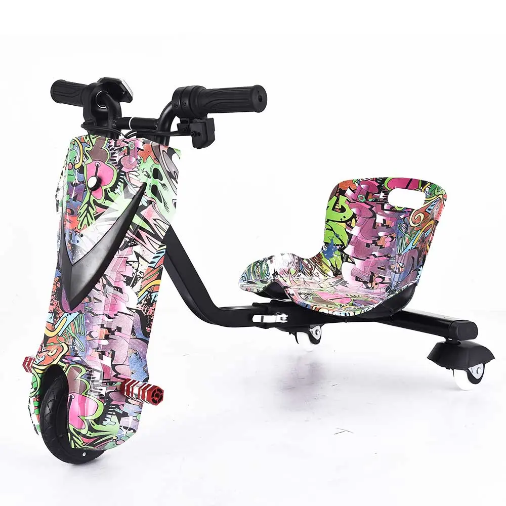 Precio barato de fábrica mini scooter de deriva 3 ruedas Kart triciclo adultos niños scooter de deriva con Bluetooth