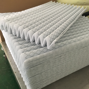 Pré<span class=keywords><strong>filtre</strong></span> plissé, panneau filtrant, <span class=keywords><strong>filtre</strong></span> G3 G4 MERV8 MERV13, média filtrant en fibre synthétique, matériau filtrant en maille métallique - Product Image 5