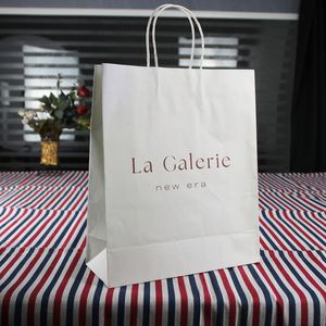Custom Brown Kraft Paper Take Away <b>Bags</b> Food Clothing Delivery Packaging <b>Bag</b> with Customized Printing - Product Image 2