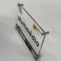 Acryl-Wandschild Türbeschilderung für Büro Individuelles Acryl-Geschäftsschild Personalisiertes Schwebendes Logo Wandmontage für Büro