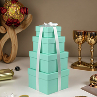Boîtes rigides écologiques et recyclables pour cadeaux de mariage de luxe personnalisés, avec doublure en éponge, pour Noël