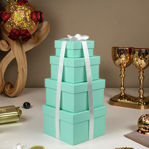 Mayorista de lujo personalizado Favores de la boda Caja de regalo sorpresa Envío artesanal Cajas de papel de cartón Tapa y caja base para regalo de Navidad - Product Image 6