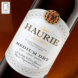 ผลิตในสเปน ไวน์เชอร์รี่ HAURIE ระดับความแห้งปานกลาง 750 มล. ไวน์เชอร์รี่บ่มแบบออกซิไดซ์ รสชาติสมดุล ไวน์เชอร์รี่ผสมเหล้าสุรากึ่งแห้ง - Product Image 3