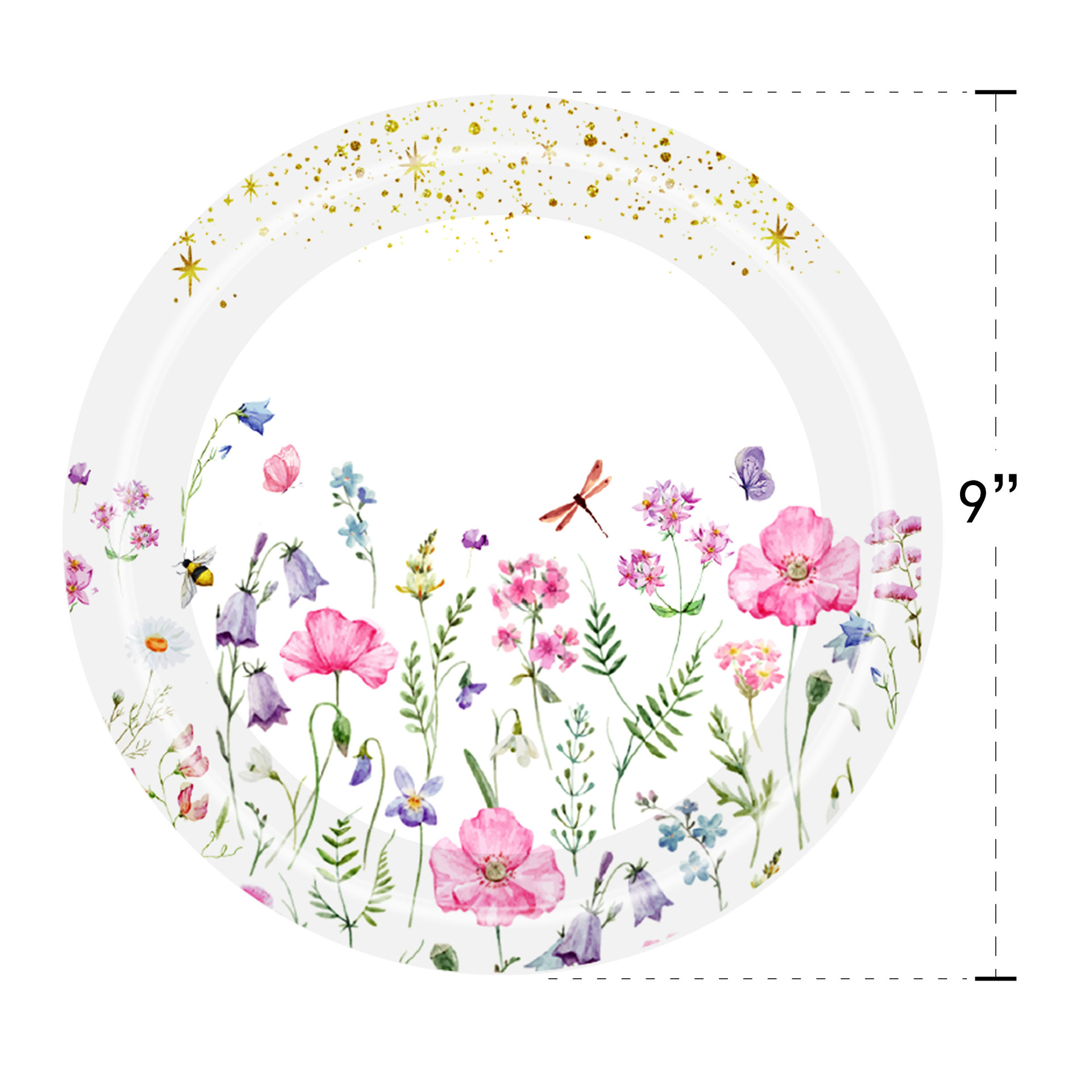 ชมพู 9 นิ้ว * 25 ชิ้น