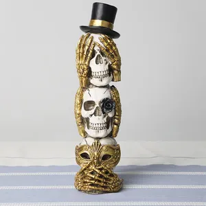 Redeco New Arrival Halloween Gift Resin Skull Halloween Decor For Wholesale