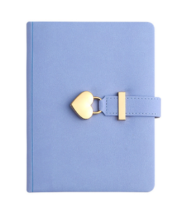 Huatong màu sắc cổ điển da Tạp Chí máy tính xách tay hình trái tim khóa B6 dễ thương khóa bí mật Nhật Ký bìa cứng may quà tặng cho cô gái - Product Image 2