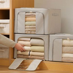 Large-capacity Fabric <b>Foldable</b> Clothes Storage <b>Box</b> for Dust and Moisture Protection - Product Image 4