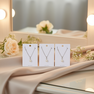 Juego de Collar con Colgante de Perlas de Acero Inoxidable Angelina, 12 Piezas, Joyería de Moda Unisex, Regalo, Amuleto de Estrella de Moda, China 46321 - Product Image 2