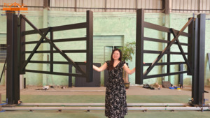 Super fábrica de fabricación de seguridad puertas batientes puerta de aluminio Puerta de granja Rancho puerta de entrada - Product Image 6