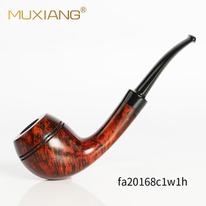 Bent Tobacco Pipe Dark <b>Sandblasting</b> Handmade For Smoking Pipes - Product Image 4
