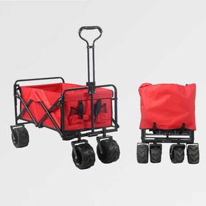 Feistel ráp có thể gập lại toa xe, bãi biển giỏ hàng công suất lớn, Nhiệm Vụ nặng nề gấp toa xe di động, đóng mở toa xe - Product Image 3