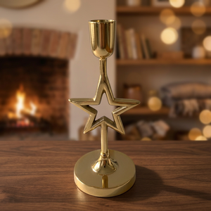 Nuevo Portavelas de Aluminio con Forma de Estrella y Vidrio Esmerilado, Portátil, Hecho a Mano, Ecológico, Resistente al Calor, para Navidad - Product Image 3