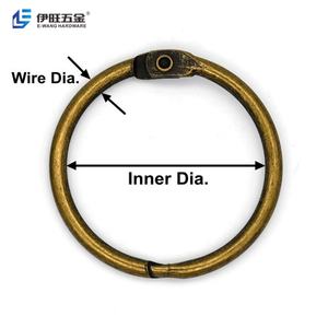 Anillas Metálicas para Encuadernación de Libros, Color Bronce, Marca YIWANG, para Cuadernos de Dibujo y Manualidades - Product Image 3