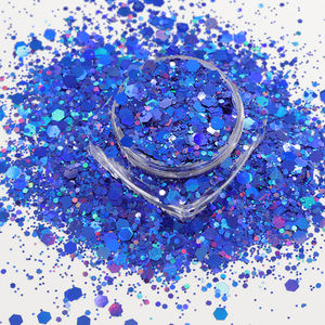 Polvo de purpurina iridiscente para decoración de uñas, grueso y fino, PET, cambio de Color, grado cosmético para regalo de Navidad y decoración del hogar, 1KG - Product Image 6