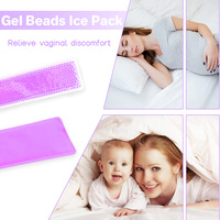 Perles de gel périnéales personnalisées Pack de froid réutilisable Packs de froid post-partum instantanés pour le soulagement de la douleur Pack de froid périnée