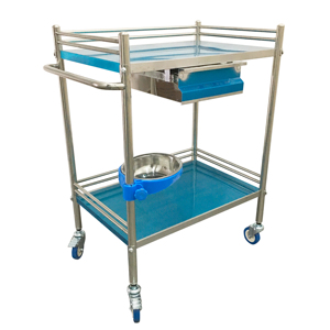 Hospital Detachable Medical Instrument Stainless Steel Patient Emergency Cart <strong>Dressing</strong> Treatment Nursing Medicine <strong>Trolley</strong> - Product Image 5