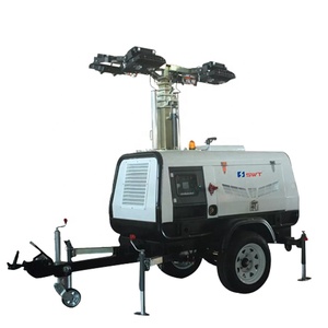 Swt bán hàng trực tiếp nhà máy chất lượng tốt 9 mét mở rộng chiều cao mạ kẽm thủy lực mast ánh sáng ngoài trời tháp Máy phát điện - Product Image 4