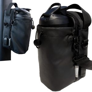 Sac de sport multifonctionnel portable en tissu Oxford imperméable avec porte-bouteille magnétique robuste, idéal pour la salle de sport - Product Image 1