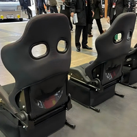 Siège sport RECARO Pole Position pour voitures de course General Motors, cadre stable en fibre de verre brillante et carbone, pour voitures modifiées