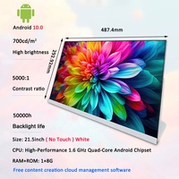 Pantalla Táctil Capacitiva Multitáctil Android Todo en Uno de 21.5/23.8/27 Pulgadas con Forma de L para Señalización Digital, Menús de Restaurantes y Tiendas de Té