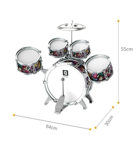 Wholesale Children Jazz <b>Drum</b> Kit 5‑Piece Percussion Toy Set Toddler Music Enlightenment Instrument <b>For</b> Gift - Product Image 1