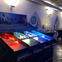 Haute qualité 4 joueurs intérieur rouleau balle jeu de course carnaval Derby avec cheval chameau âne rouleau pour centres commerciaux