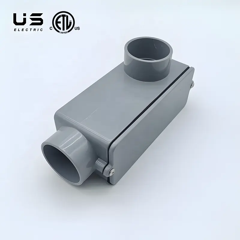 Lr loại PVC Outlet ống dẫn cơ thể cho ngoài trời ống dẫn Phụ kiện 1/2 - 2 "nhựa Điện cứng nhắc ống dẫn cơ thể