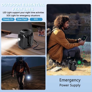 Ventilador de Cintura Portátil con Batería de Iones de Litio de 10000 mAh y Luz LED SOS, Cinco Velocidades de Viento para Uso en Exteriores - Product Image 6