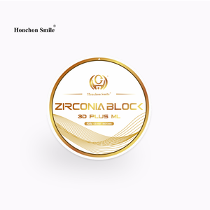บล็อกเซอร์โคเนียหลายชั้น Honchon 3D Plus สำหรับทำครอบฟัน รากฟันเทียม วัสดุทำฟัน แผ่นเซอร์โคเนียสำหรับงานแล็บทันตกรรม ระบบ CAD/CAM - Product Image 2