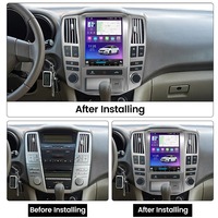 Unidad Principal Vertical Android Tesla para Lexus RX300 RX330 RX350 RX400 RX450 2004-2007, CarPlay Inalámbrico, Auto DSP, SWC, WIFI, Cámara AHD