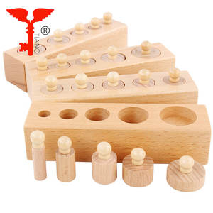 Enseignement sida Cylindre bloc Prise jouets <span class=keywords><strong>Montessori</strong></span> jouets - Product Image 5