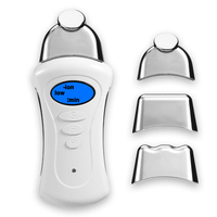 Dispositivo de Lifting con Microcorriente Avanzado, 3 Cabezales Personalizables, Terapia Iónica Ajustable para Líneas Finas y Penetración Profunda de Esencia