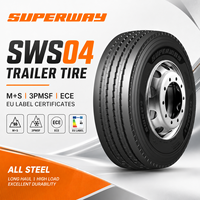 SUPERWAY SWS04 Pneu Radial pour Camion et Autobus Thaïlandais 385/65R22.5 385/55R22.5 Tout Acier Radial TBR M+S 3PMSF ECE EU LABLE