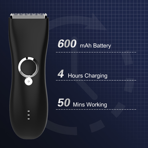 Meilleure tondeuse de toilettage professionnelle sans fil pour hommes, étanche IPX7, lames en céramique en acier inoxydable, autonomie de 50 minutes, <span class=keywords><strong>disque</strong></span> rotatif - Product Image 3