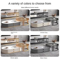Meuble TV pliable moderne en bois massif avec table basse en verre et hauteur réglable pour petit appartement ou salon