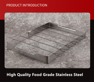 Juego de 6 uds de acero inoxidable para barbacoa Shish Kabob, parrilla plegable y pinchos giratorios para <span class=keywords><strong>Kebab</strong></span>, soporte Universal para barbacoa de estilo Simple - Product Image 3