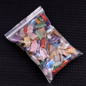 Colgante de Pez de 22mm de Amatista Natural, <span class=keywords><strong>Cuarzo</strong></span> Rosa y Ojo de Tigre, Material DIY para Fabricación de Joyería de Gemas de Cristal al por Mayor - Product Image 2