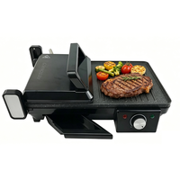 Grill de table électrique RSC, grill panini électrique antiadhésif, presse panini, grill plat électrique, double grill panini électrique PG039