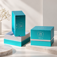 Boîte cadeau en papier rigide de luxe texturée haut de gamme avec insert, personnalisable avec logo, pour bougies et diffuseurs, en 2 parties (couvercle et base)