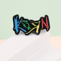 Broches et badges en émail métallique amusants avec logo Rock Kiss du groupe américain, bijoux cadeaux pour les fans de musique et les amis