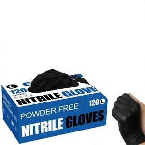 Guantes de Látex Negros sin Polvo al por Mayor, Guantes Desechables de Alta Calidad para el Hogar, para Limpieza en Verano, Invierno y Otoño - Product Image 4