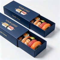 Caja Biodegradable para Sushi, Contenedor de Alimentos para Llevar, Caja Biodegradable para Sushi