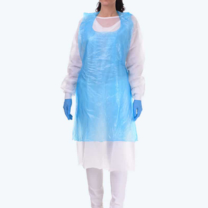 Delantales <span class=keywords><strong>de</strong></span> Plástico Desechables sin Mangas para Adultos, Color Azul, para Peluquería - Product Image 6